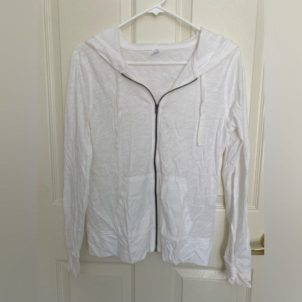 White Old Navy Zip Up